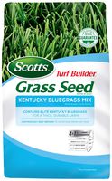 Scotts Turf Builder Grass Seed Kentucky Bluegrass Mix - 7 lb., Use in Full Sun, Light Shade, Fine Bladed Texture, and Medium Drought Resistance, Seeds up to 4,725 sq. ft.