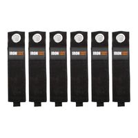 Extension Cord Wrap Organizer, 6 Pack of Storage Straps - XL 17.25 Inch Velcro Hook and Loop Hanger Wraps for Power Cables, Hoses, Ropes, and More