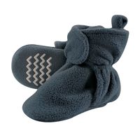 Hudson Baby Unisex Baby Cozy Fleece Booties, Coronet Blue, 12-18 Months
