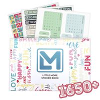 Little More Happy Planner Stickers - 1650+ Productivity Stickers for Your Monthly, Weekly & Daily Organizer Planner and Journal - Calendar Reminder Stickers 2020-2021