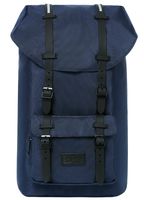 Bagail Casual Large Vintage Canvas Travel Backpacks Laptop College School Bags (Dark Blue)