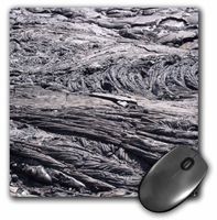 3Drose LLC 8 X 8 X 0.25 Inches Mouse Pad, Black Dried Lava Texture Natural Macro Photography Grey Gray Rock Hawaiian Geology Abstract Nature (Mp_112980_1)