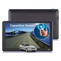 Portable Trucker GPS Navigation for Car Xgody 886 7 Inch with Sun Shade Touch Screen and Lifetime USA/Canada 3D/2D Maps Support Spoken Turn-By-Turn Directions