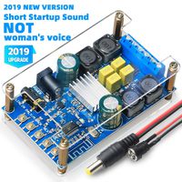 Bluetooth Amplifier Board,DAMGOO Digital Amplifier Bluetooth Wireless Audio Amp Board Headphone 2 Channel 50W+50W Small Amplifier Module with Protective Shell