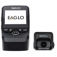 Eaglo E10 Full HD Front and Rear Car Dash Cam 1080p 170° Ultra Wide Angle Dual Channel Dashboard Camera Recorder with Built-in G-Sensor, WDR, Loop Recording