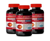 Vision Supplements for Adults - Maximum Vision Support - Promotes Vision Health - Grape Seed Extract Skin - 3 Bottle 180 Capsules
