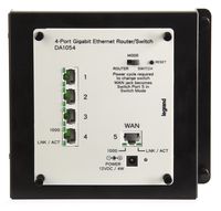 Legrand - On-Q DA1054 4 Port Gigabit Router/Switch, Platinum Grey