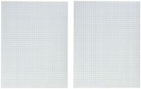 School Smart Graph Paper Pad with Chipboard Back, 8-1/2 x 11 Inches, 1/4 Inch Rule, White (2 X Pack of 12)