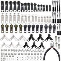 YaHoGa 143 Pieces Zipper Repair Kit Zipper Replacement with Zipper Install Plier for Bags, Jackets, Tents, Luggage, Backpacks, Sleeping Bag