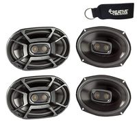 Polk Audio - Two Pairs of DB692 6x9 Coaxial Speakers - Marine and Powersports Certification