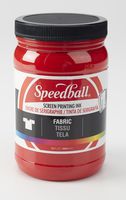 Speedball 004601 Fabric Screen Printing Ink, 32 fl. oz, Red
