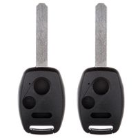 ECCPP Replacement fit for Uncut Keyless Entry Remote Control Car Key Fob Shell Case Honda Accord/CR-V/Pilot/Civic/Fit OUCG8D-380H-A (Pack of 2)