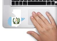 Map with flag inside Guatemala 3x3.5 inches sticker decal die cut vinyl - Made and Shipped in USA