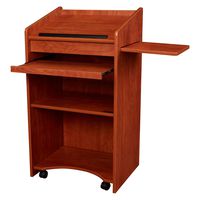 Oklahoma Sound Aristocrat Floor Lectern, Wild Cherry