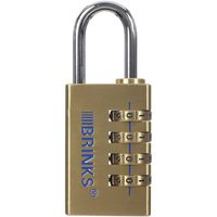 BRINKS 171-30051 30mm Solid Brass Resettable Combination Lock
