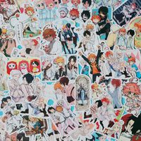 The Promised Neverland Waterproof Laptop Stickers Waterproof Skateboard Snowboard Car Bicycle Luggage Decal 50pcs Pack (The Promised Neverland)