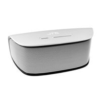 JTD Wireless Stereo Music Speaker Bluetooth Wireless Speaker, High Definition Audio, 10W Two Acoustic Drivers, Rechargeable Battery (Silver)