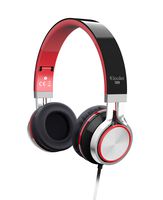 Elecder i39 Headphones with Microphone Foldable Lightweight Adjustable On Ear Headsets with 3.5mm Jack for iPad Cellphones Computer MP3/4 Kindle Airplane School Red/Black