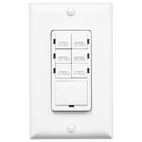 ENERLITES Countdown Timer Switch, Fan Switch Timer, Wall Light Timer Switch, Bathroom Timer Switch, 5 min - 4 hours, Night Light LED Indicator, Neutral Wire Required, UL Listed, HET06-4H-W, White