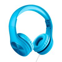 LilGadgets New Connect+ PRO Kids Premium Volume Limited Wired Headphones with SharePort for Children (Blue)