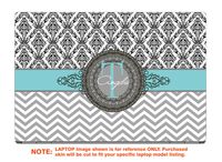 decalrus - Protective Decal for The HP Envy X360 15M-CN0011DX (15.6" Screen) Laptop with Customized Monogram HPenvyX360_15M-Monogram26