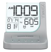 Timex T125SC Color Changing Dual Alarm Clock with 1A USB Charge