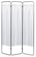 Omnimed 153093-10 Economy Privacy Screen with Vinyl Panels, White, 3 Section