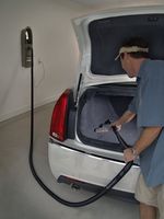 GarageVac GH120-E Black Wall Mounted Garage Vacuum with Accessory