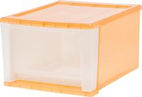 IRIS 17 Quart Stacking Drawer, Orange