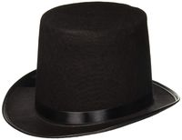 Rhode Island Novelty Deluxe Black Costume Top Hat Two Hats per Order
