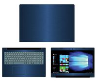 Decalrus - Protective Decal for Lenovo IdeaPad 320-15 (15.6" Screen) Laptop Blue Texture Brushed Aluminum Skin case Cover wrap BAlenovoIdeaPad320_15Blue