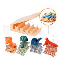 Coin Counters Tray & 4 Color-Coded Coin Sorters Tubes Bundled with 100-Count Assorted Coin Wrappers