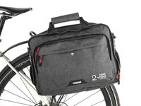 Two Wheel Gear - Pannier Briefcase Convertible - 2 in 1 - Bike Commuting Office & Laptop Bag - Kompakt Rail (Graphite)