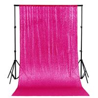 ShinyBeauty Fuchsia Sequin BACKDROP-CURTAIN-4FTx8FT Sequin Photography Backdrop,Photo Booth Background,Sequin Christmas Backdrop Curtain (4FTx8FT, Fuchsia)