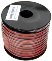 GS Power 12 AWG (American Wire Gauge) 100 Feet Flexible Stranded Oxygen Free Copper Red/Black 2 Conductor Bonded Zip Cord for Car Audio Amplifier 12V Automotive Dash Harness LED Light Wiring