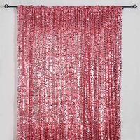 Efavormart 20FT Pink Payette Sequin Backdrop Photography Background Fabric Photo Booth Backdrop Studio Background - 1 PCS