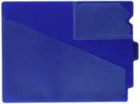 Pendaflex PFX13542 End Tab Vinyl Outguides w/Center Tab Printed Out, Letter Size, Blue, 50/Box