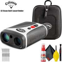 Callaway EZ Scan Golf Laser Rangefinder with 30-Pack of Performance Tees and Cleaning Kit
