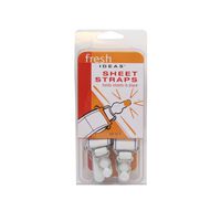 Fresh Ideas Bed Sheet Straps - Easy to Use Sheet Holders Adjustable to Fit All Size Beds, 4 Pack