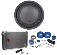 Alpine Type-R R-W12D2 12" 750w RMS Car Audio Subwoofer+Mono Amplifier+Amp Kit