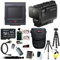 Sony HDR-AS50R Full HD 1080p Action Cam Camcorder w/ 64GB SD Card & Battery Pack Bundle