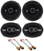Kicker Front+Rear Speaker Replacement Kit for 2000-2004 Nissan Xterra