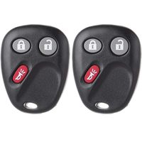 Scitoo 2X Keyless Entry Car Remote Control Key Fob 3 Buttons Replacement fit Cadillac Chevy GMC Hummer Saturn Pontiac Series LHJ011