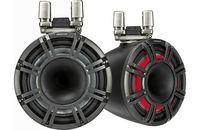 Kicker KMTC114 11" Horn-Loaded Wake Tower Speaker System in Charcoal, Pair, 4-Ohm