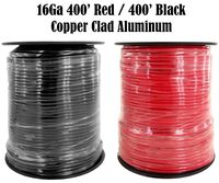 GS Power 16 Gauge Ga Copper Clad Aluminum CCA Car Audio Video Primary Amplifier Remote Turn on Hook up Trailer Wire | 400 Feet Red & 400 ft Black Combo