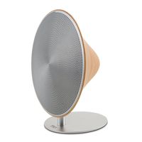 TIC Anaklia Portable Indoor Bluetooth Speaker with Touch Control Wood Grain Aluminum