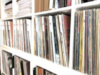 A to Z Record Dividers Vertical Tab Professional White with RED Lettering 12-inch 33 LPs Vinyl Album Organizers/A-Z Alphabet Alphabetize Alphabetical Cards (Lettering on Both Sides of The tab)