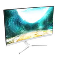 VIOTEK NB24CW 24-Inch LED Curved Monitor with Speakers, Bezel-Less Display, 75Hz 1080P Full-HD FreeSync VGA HDMI VESA - Xbox Ready (White)