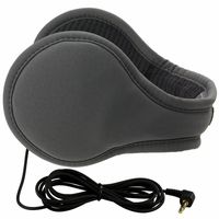 180s Men Urban Soft Shell Ear Warmers with Headphones Gray