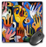 3dRose Hands Poster Mouse Pad (mp_21147_1)